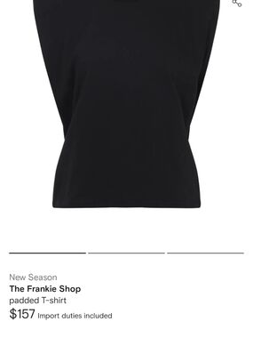 The Frankie Shop Black Padded Tank